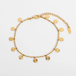 Tornozeleira Petal bead