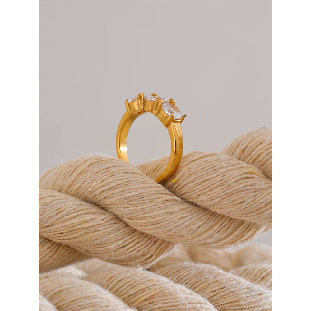 Anel Coroa Brilhante