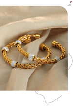 Pulseira Liv Aberta com Detalhe de Cristal