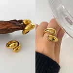 Anel de Aurora Dourada