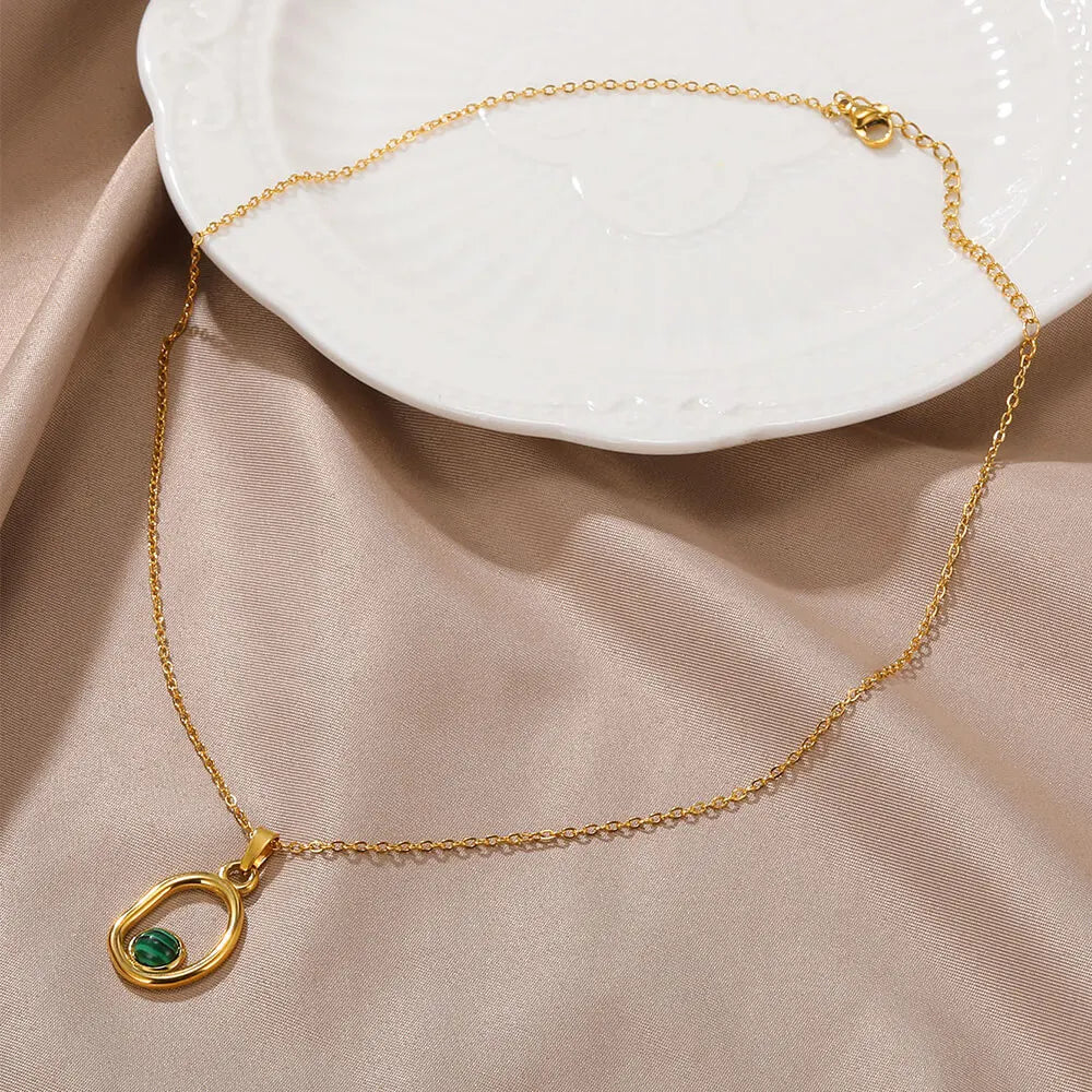 Colar Liva com Pedra Natural