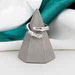 Anel Geométrico com Zircônia