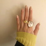 Anel com Pedra Irregular