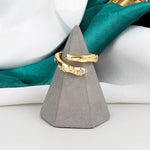 Anel Geométrico com Zircônia