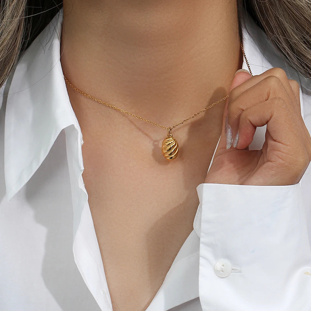Pingente Ondular dourado