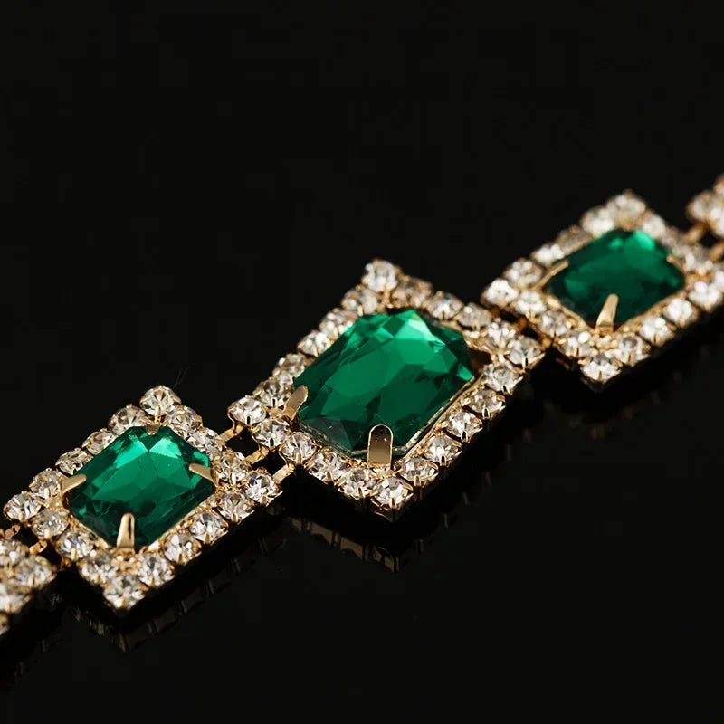 Pulseira Elin com Pedra Verde