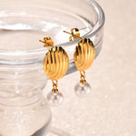 Brincos Nore Onda Dourada