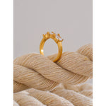 Anel Coroa Brilhante