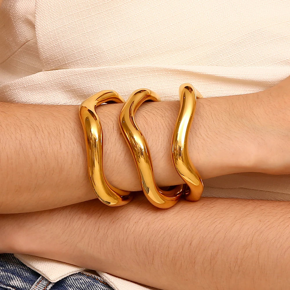 Pulseira Sigrid Onda Líquida