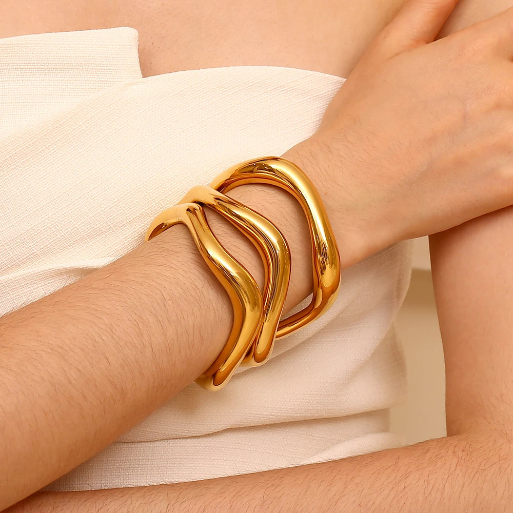 Pulseira Sigrid Onda Líquida