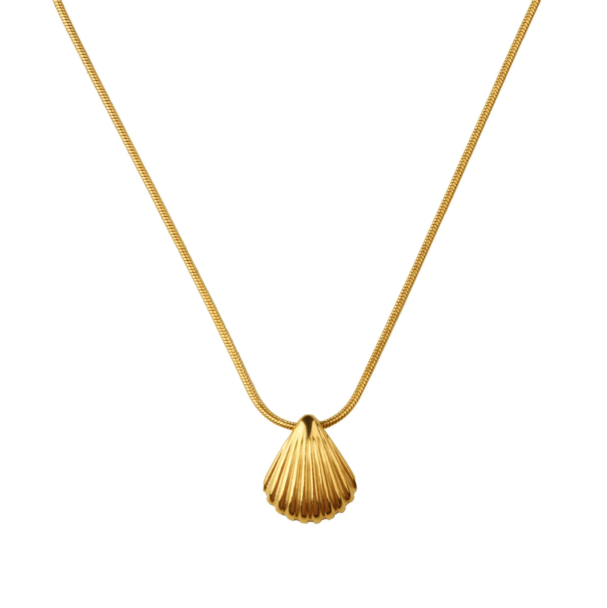 Colar de Concha Dourado