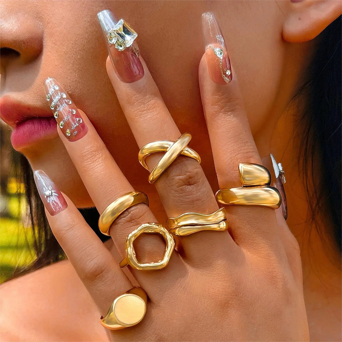 Conjunto de Anéis "Emma"