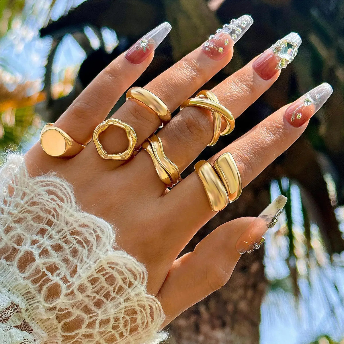 Conjunto de Anéis "Emma"